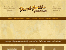 Tablet Screenshot of frankguidoslittleitaly.com